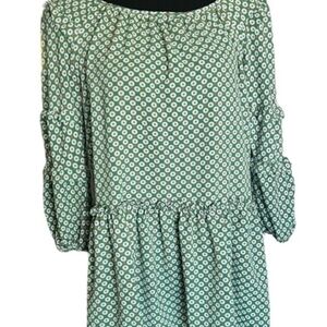 Max Studio Green Polka Dot Dress